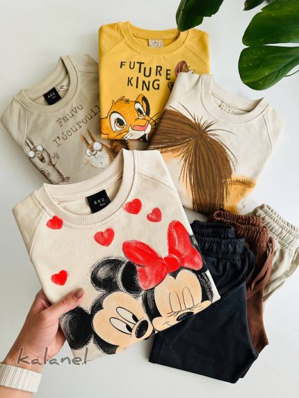 ست دورس شلوار چاپی AKU